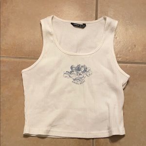 Cropped angel tank
